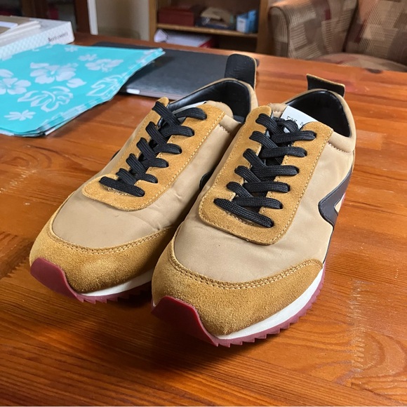 rag & bone retro running shoes in mustard black and tan EU Size 38 - Picture 13 of 15
